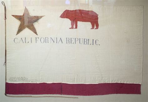Original California State Bear Flag: This is the duplicate at the Sonoma Barracks actually ...