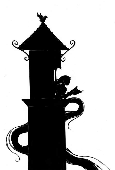 Rapunzel Tower Silhouette