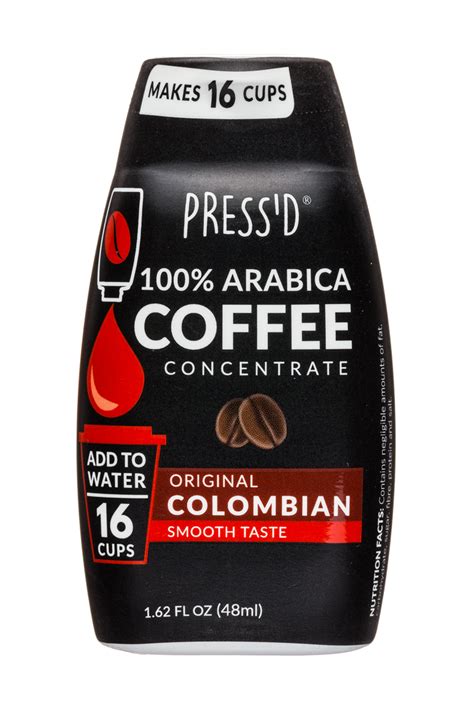 100% Arabica Coffee Concentrate - Colombian | Press'd Coffee | BevNET.com Product Review ...