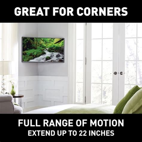 Sanus Full Motion Indoor Wall Tv Mount Fits TVs up to 55-in (Hardware ...