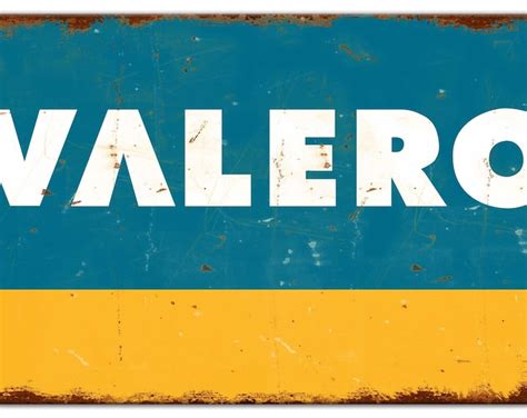 Valero 48 X 28 Inch Double Sided Sign Vintage Replica With UV | Etsy