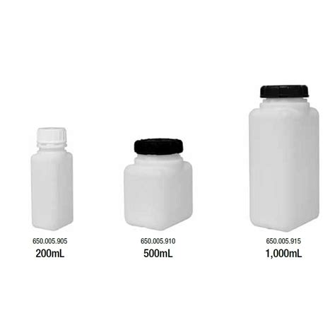 Plastic HDPE Bottles, Square