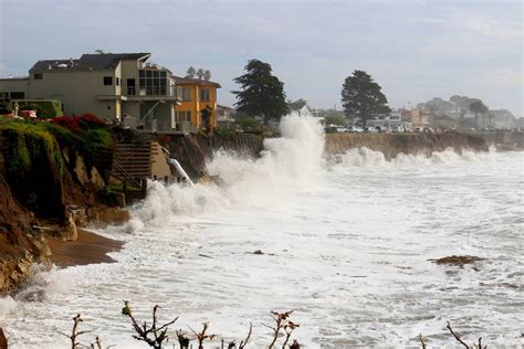 What caused the huge waves that battered California’s coast?