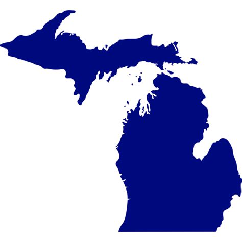 Vector map of State of Michigan | Free SVG