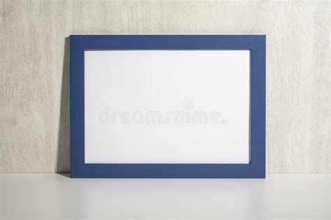 Horizontal Frame Mockup on White Bench, Table. Mockup Diploma ...