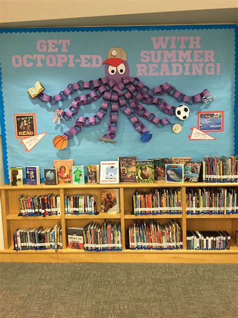 Johnson City Public Library - Summer Reading 2016 display bulletin board octopus School Library ...