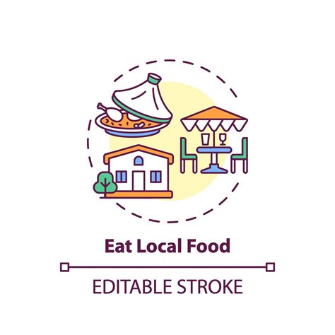 Eat local food concept icon 2308799 Vector Art at Vecteezy