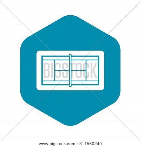 Tennis Court Icon. Vector & Photo (Free Trial) | Bigstock