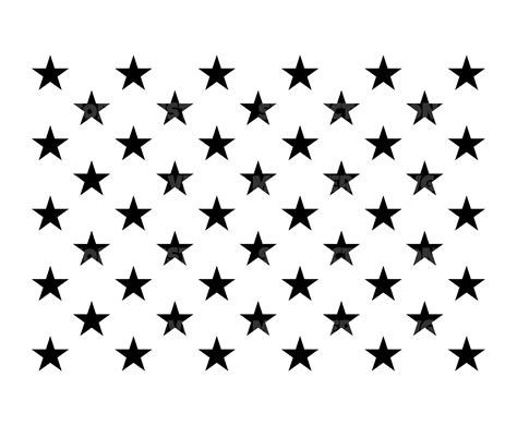 American Flag Stars Svg Stars of 50 States Svg Vector Cut | Etsy