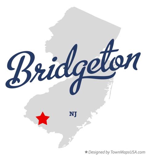 Map of Bridgeton, NJ, New Jersey