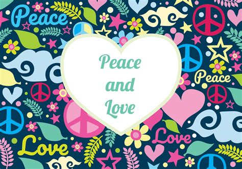 Peace And Love Background 247814 Vector Art at Vecteezy