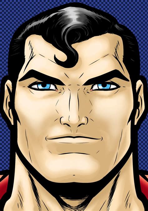 Superman face | Comic face, Superman comic, Superhero