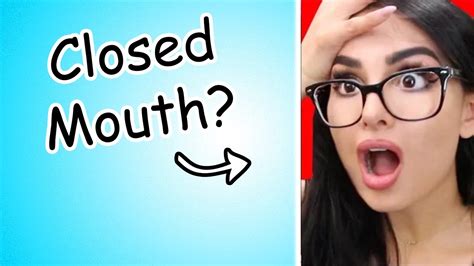 If I find a Sssniperwolf thumbnail with a closed mouth, the video ends ...