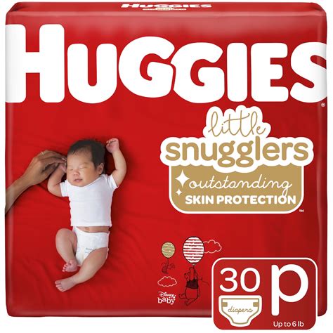 Huggies Little Snugglers Baby Diapers, Size Preemie, 30 Ct, Convenience ...