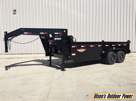 2022 H&H 16FT Gooseneck Premium Dump Trailer for sale in Carroll, IA. Olsen's Outdoor Power