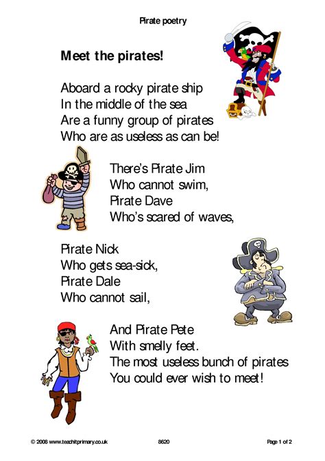 Pirates Poems