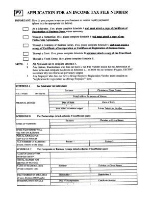 Function Of Form P9 In Taxation - Fill Online, Printable, Fillable, Blank | pdfFiller