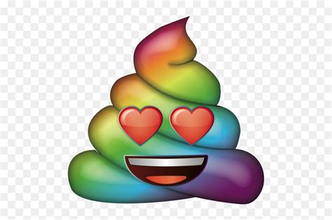 Poop Emoji Png Rainbow Poop Emoji Png Free Transparent PNG Download PNGkey | vlr.eng.br