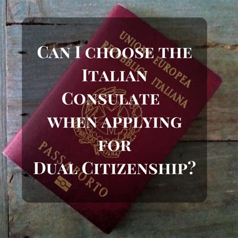 Am I able to choose an Italian Consulate when applying? | My Italian Family