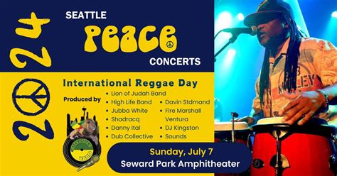 International Reggae Day - Seattle Peace Concerts at Seward Park Ampitheater, Seward Park ...