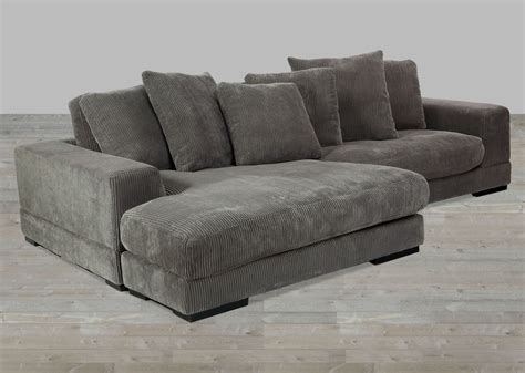 Corduroy Fabric Charcoal Sectional | Living room furniture online, Furniture design living room ...