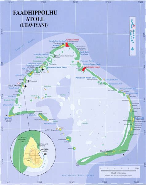 :: Maps of Maldives ::: Map - 8, Lhaviyani Atoll