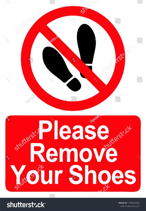 Remove Your Shoes Vector Illustration Stock Vector (Royalty Free) 1738693286 | Shutterstock