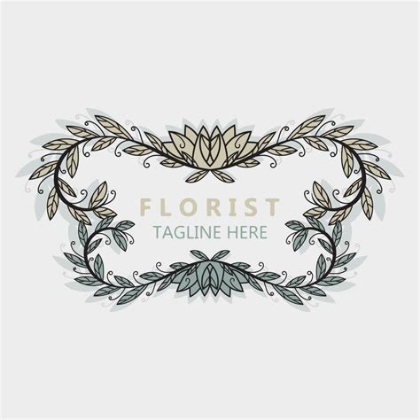 Florist logo beautiful floral leaf and flower vector art, icon graphic decoration business ...