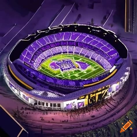 Nfl stadium inspired by minnesota vikings theme