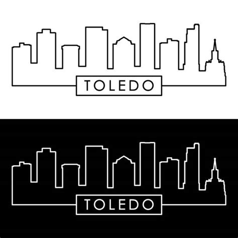 Best Toledo Ohio Skyline Illustrations, Royalty-Free Vector Graphics ...