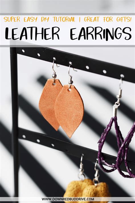 Leather Earrings DIY | Easy DIY Leather Earrings Tutorial