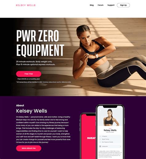 25 Fitness Landing Page Examples From Industry Experts In 2023