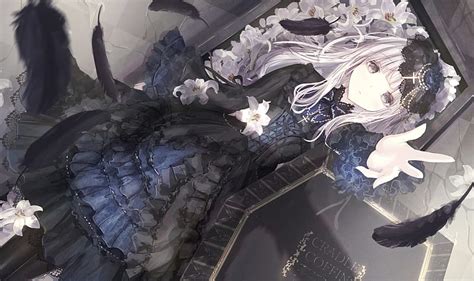 5120x2880px, 5K free download | Gothic anime girl, black dress, lolita fashion, headdress, loli ...