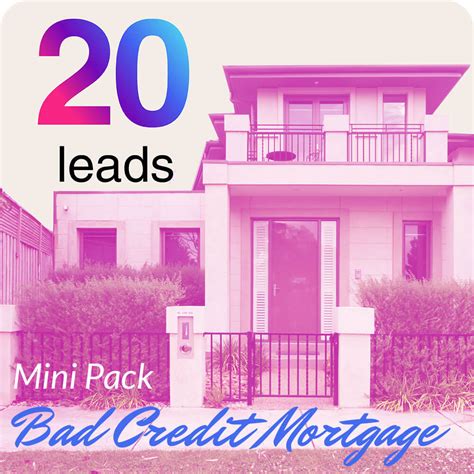 Bad Credit Mortgage Leads Australia MINI Pack - Wealthify