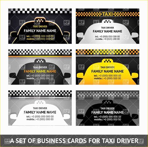 Taxi Business Cards Templates Free Download Of Best 15 Business Card ...