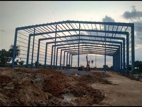 steel structure construction process step by step in site / skelton frame#civiltechconstructions