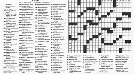 La Times Sunday Crossword Puzzle Printable - Printable Crossword Puzzles