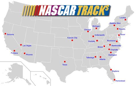 nascar tracks map - Google Search | Nascar, Map, Poconos