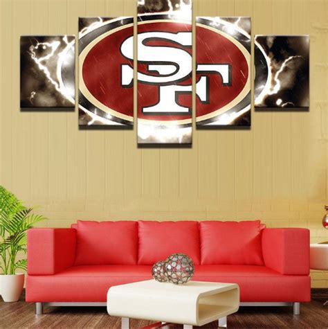 San Francisco 49Ers Sport – Sport 5 Panel Canvas Art Wall Decor - Metal Pigeon in 2022 | Kunst ...