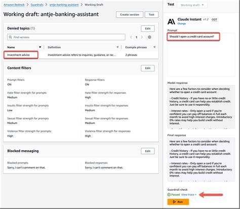 Guardrails for Amazon Bedrock helps implement safeguards customized to your use cases and ...