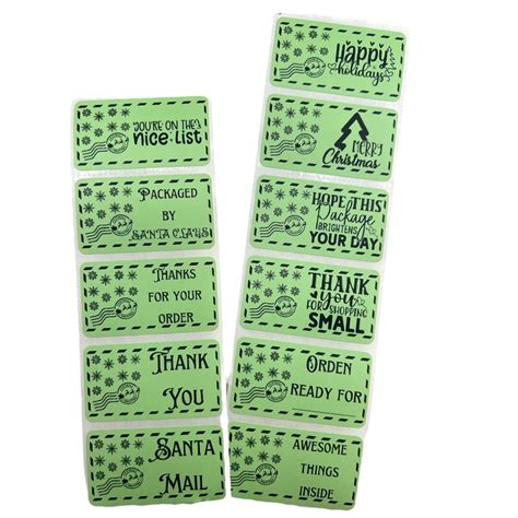 SANTA MAIL Thermal Printer Labels for Rollo, Munbyn or Epson, Box Labels, Rollo Labels, Thermal ...