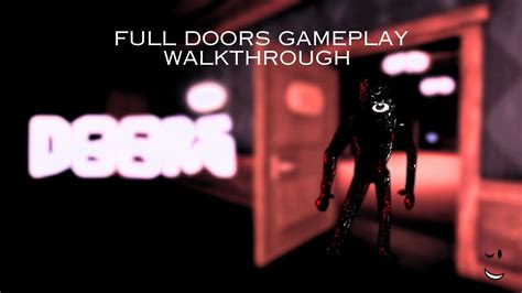 DOORS | Full Gameplay Walkthrough - YouTube