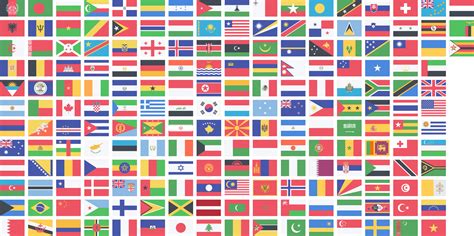Clip Art Countries And Their Flag World Map Flags And - vrogue.co