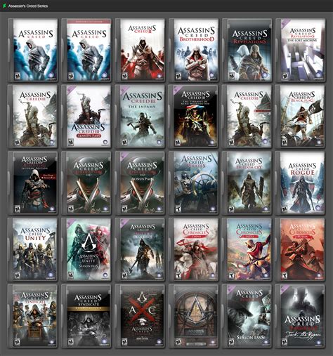 Assassin's Creed Series by GameBoxIcons on DeviantArt