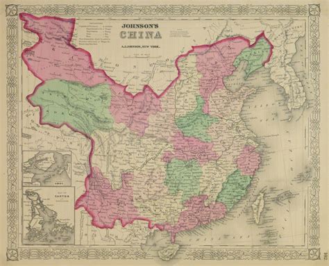 China Map, 1868 - Original Art, Antique Maps & Prints