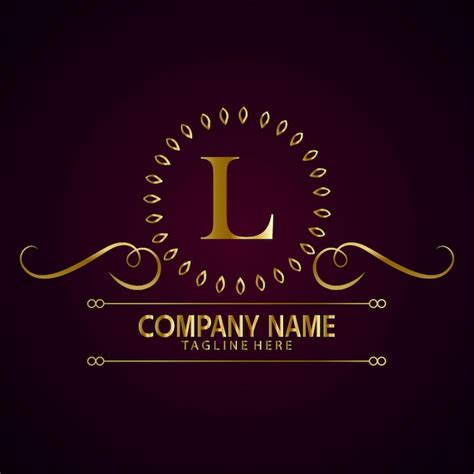 Premium Vector | Luxury brand letter l logo with crown