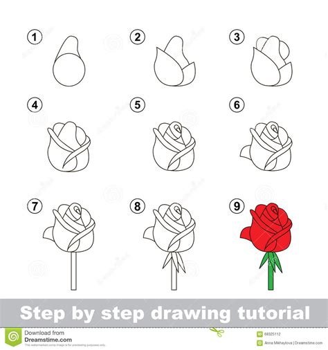 Step By Step Flower Drawing Easy at PaintingValley.com | Explore ...