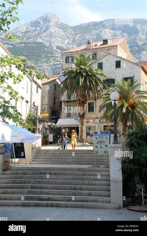 Old town in Makarska Stock Photo - Alamy