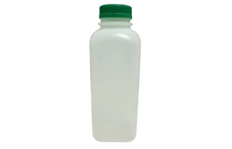 16 oz Natural HDPE Square Plastic Beverage Containers | Kaufman Container