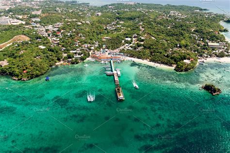 Aerial view of tropical island | High-Quality Stock Photos ~ Creative Market